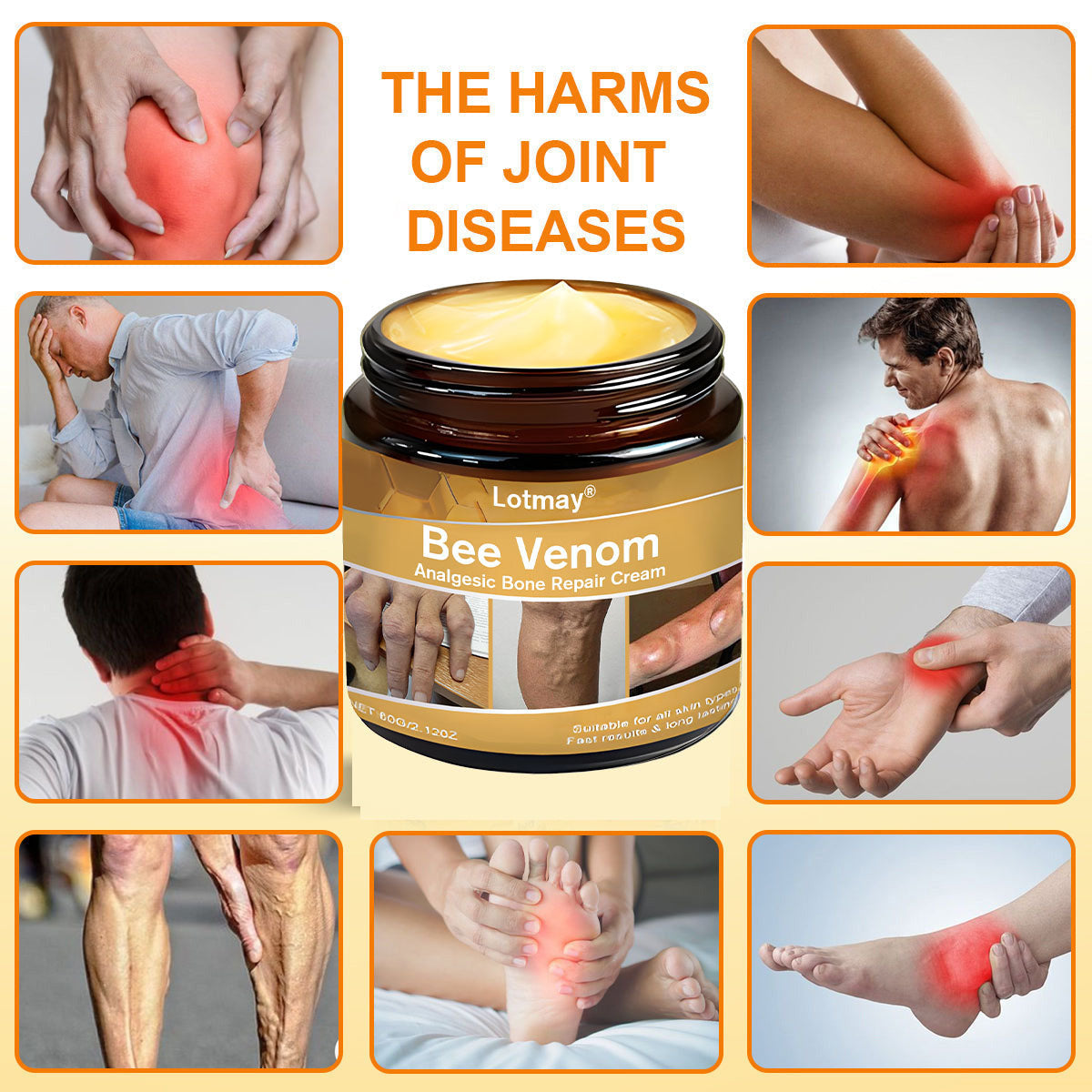 Lotmay® Bee Venom Analgesic Bone Repair Cream(👨⚕️Developed for the elderly,BOA Certification)