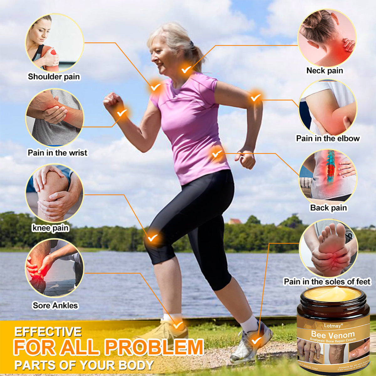 Lotmay® Bee Venom Analgesic Bone Repair Cream(👨⚕️Developed for the elderly,BOA Certification)