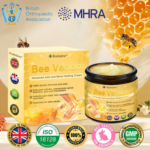 Raindew®Bee Venom Advanced Joint and Bone Healing Cream (👨‍⚕️Specifically developed for middle-aged and older adults)
