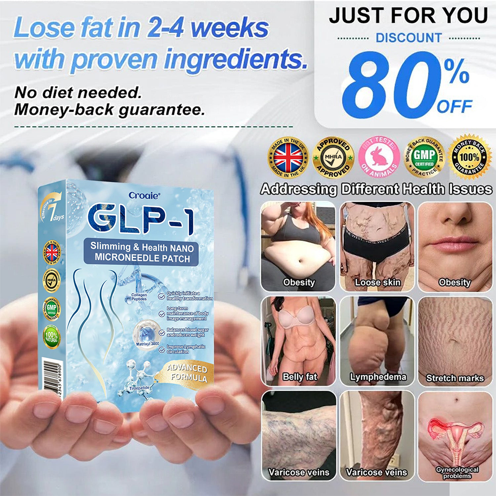MHRA Official Store |🎁 Croaie® GLP-1 Nano-Microneedle Patch with Collagen & Matrixyl 3000丨Obesity, Cardiovascular Disease, Diabetes, Sleep Apnea, Joint Problems and More
