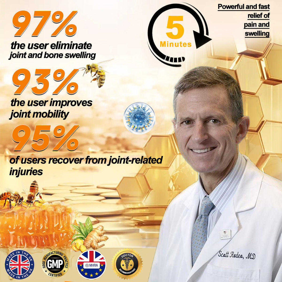 Raindew® 🐝 Botulinum Toxin & Bee Venom Pain-Relief Bone Healing Cream