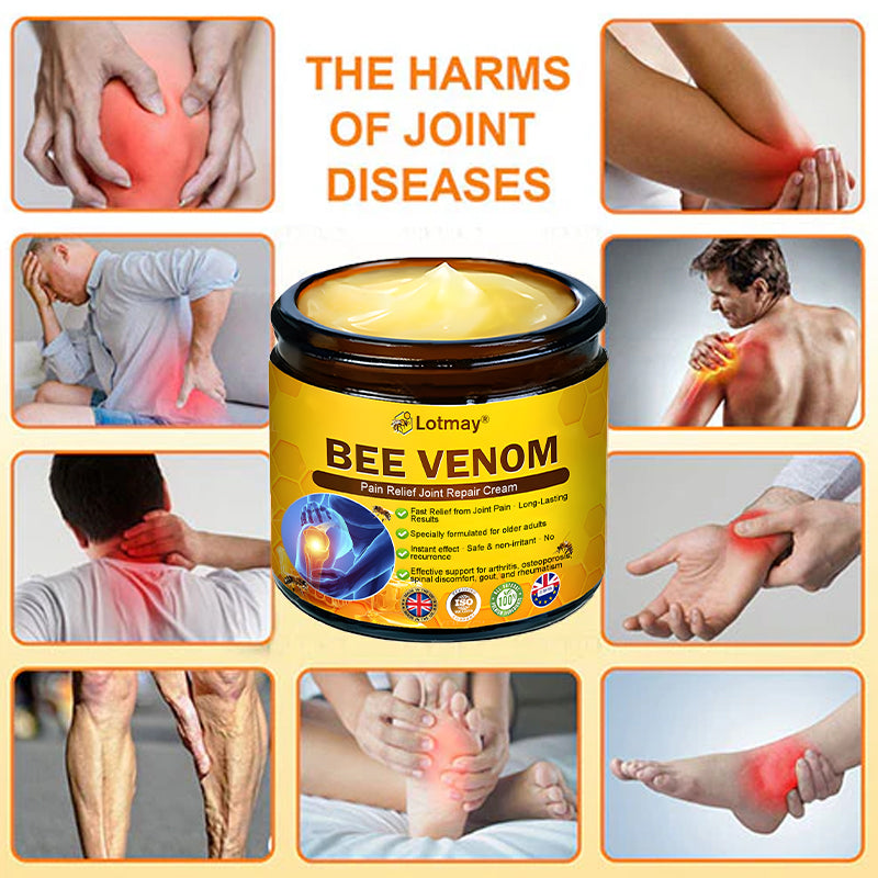 Lotmay® Bee Venom Pain Relief Joint Repair Cream 🐝🐝(Specially for older adults & MHRA approved)