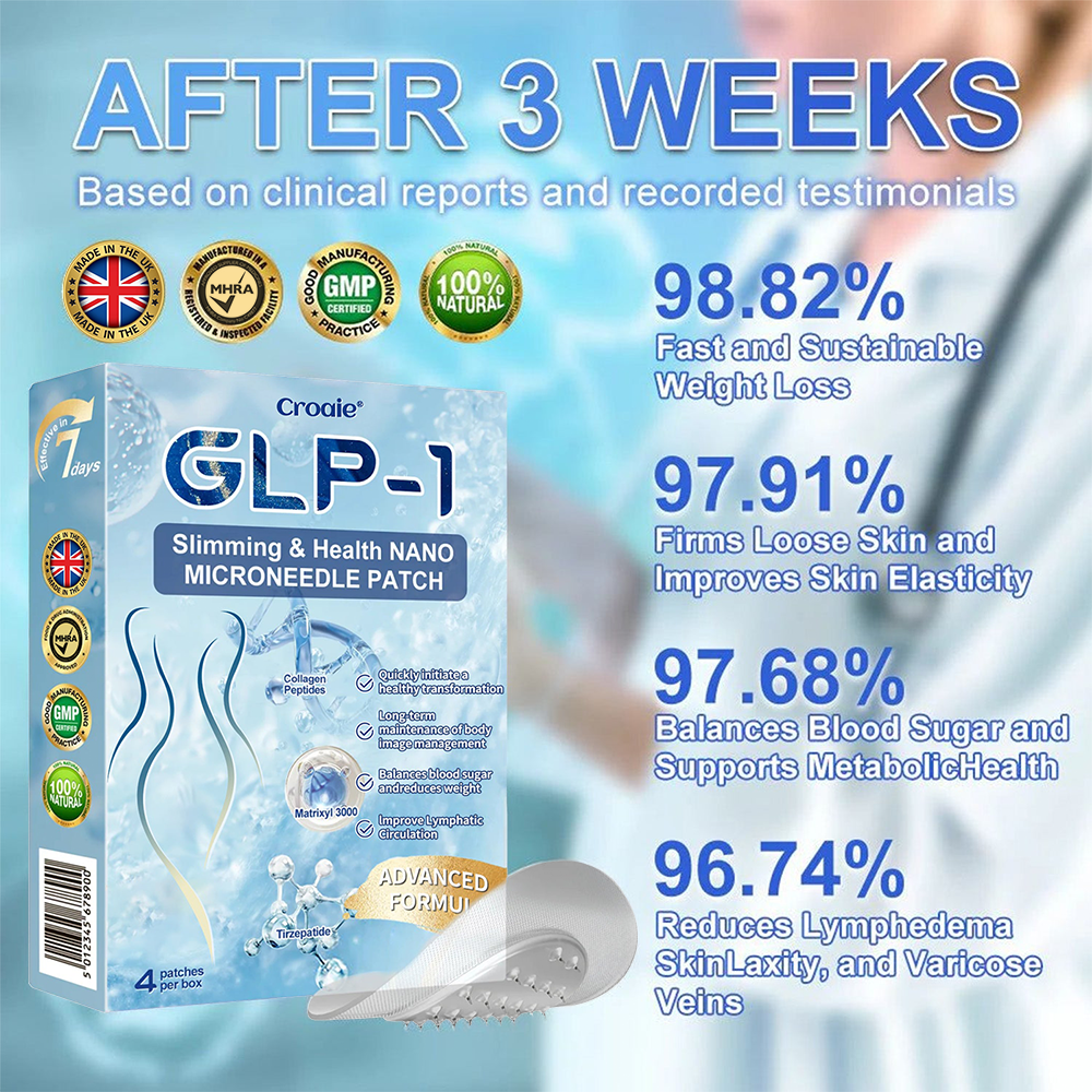 MHRA Official Store |🎁 Croaie® GLP-1 Nano-Microneedle Patch with Collagen & Matrixyl 3000丨Obesity, Cardiovascular Disease, Diabetes, Sleep Apnea, Joint Problems and More