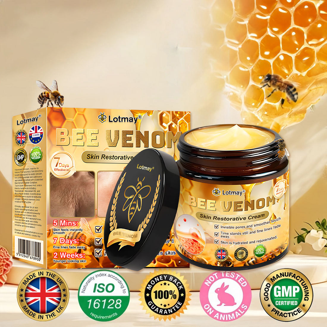 "Made and Shipped from Australia|✅ Official Store✨lotmay® Bee Venom Skin Restorative Cream 🔥 LAST DAY 80% OFF 💎"